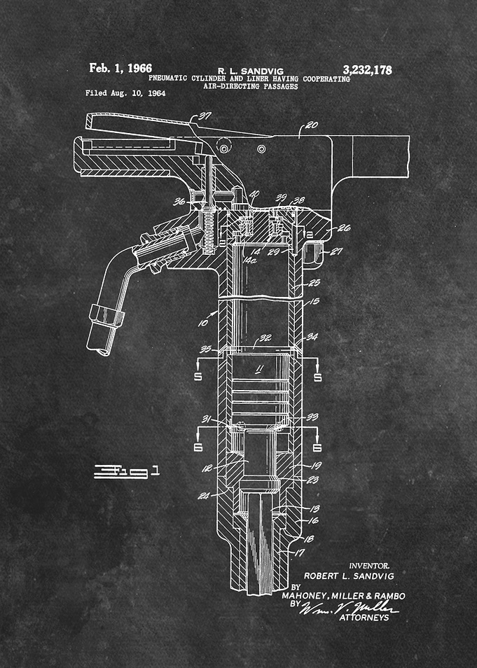 patent art Sandvig 1966 Pn