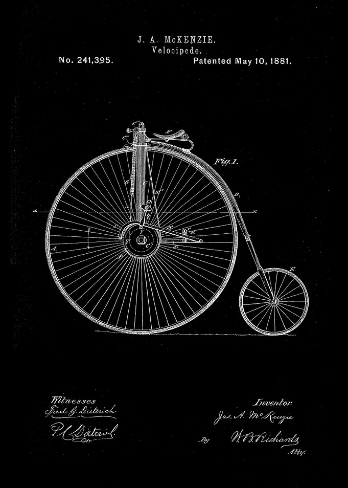 patent velocipede
