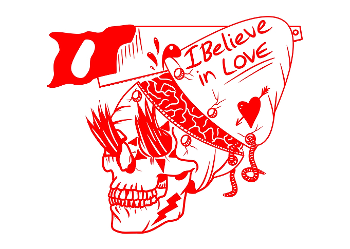 I believe in love funny alien