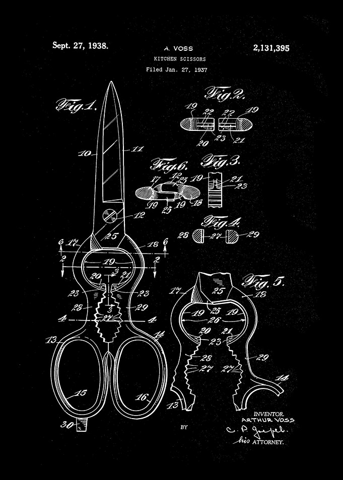patent kitchen scissors