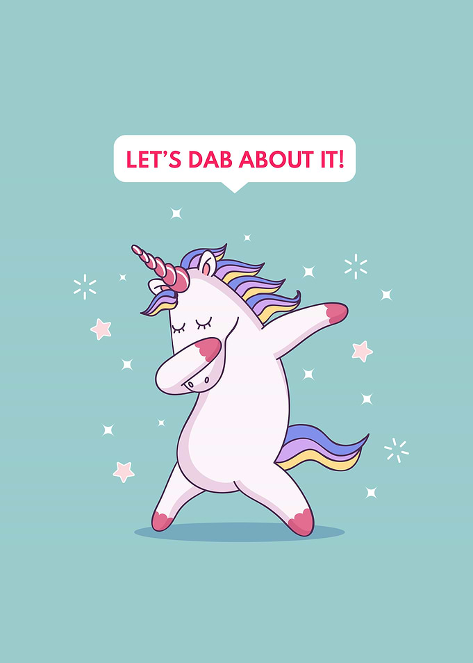 Cuteness let's dab unicorn