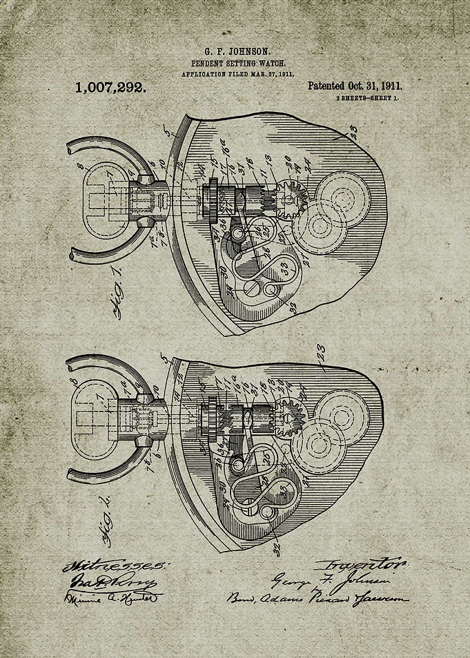 1911 Pendent Setting Watch