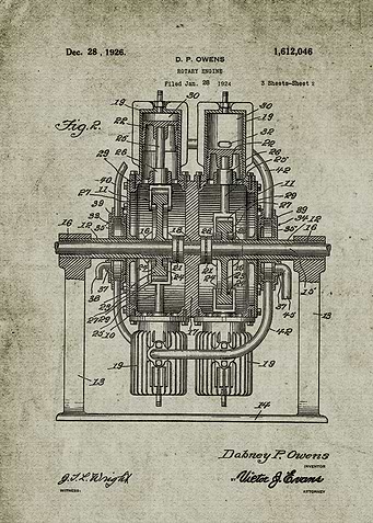 1924 Rotary Engine