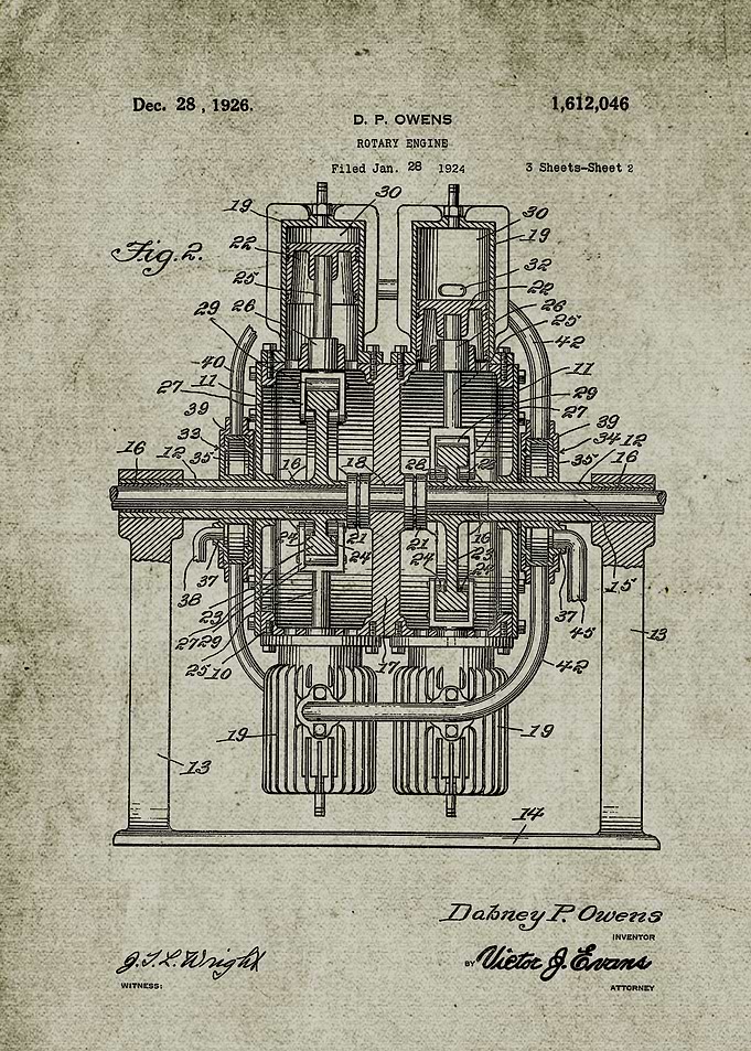 1924 Rotary Engine