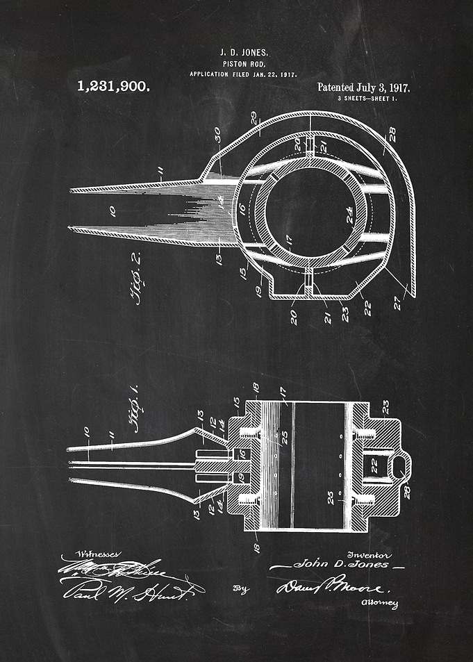 1917 Piston Rod - Patent