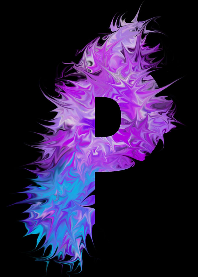 P - pink, purple, blue