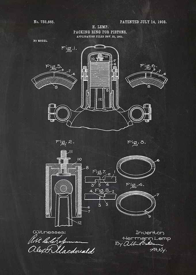 1901 Packing Ring 4 Piston