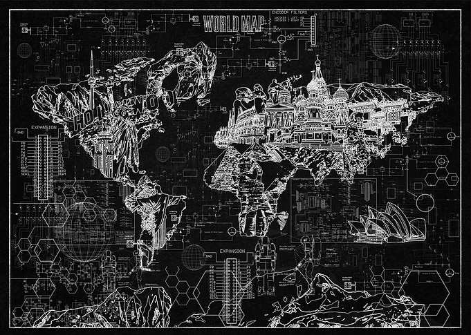 world map blueprint 3