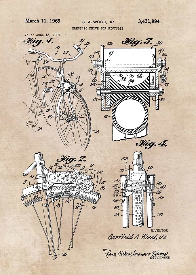 patent Wood 1969 electric