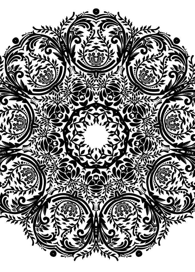 BW Mandala Paisley 04