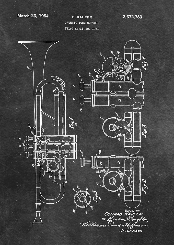 Kaufer 1954 Trumpet tone c
