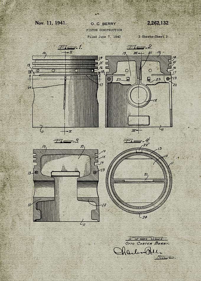 1940 Piston Construction