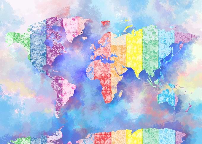 world map rainbow 2