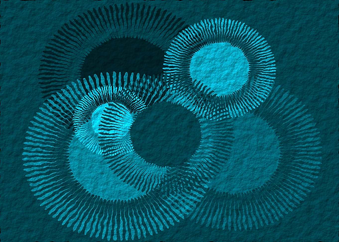 Teal sunsplash