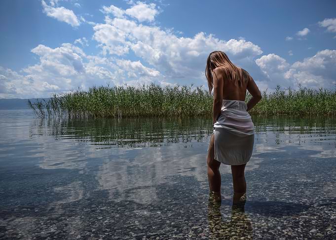 Girl by the Lake
