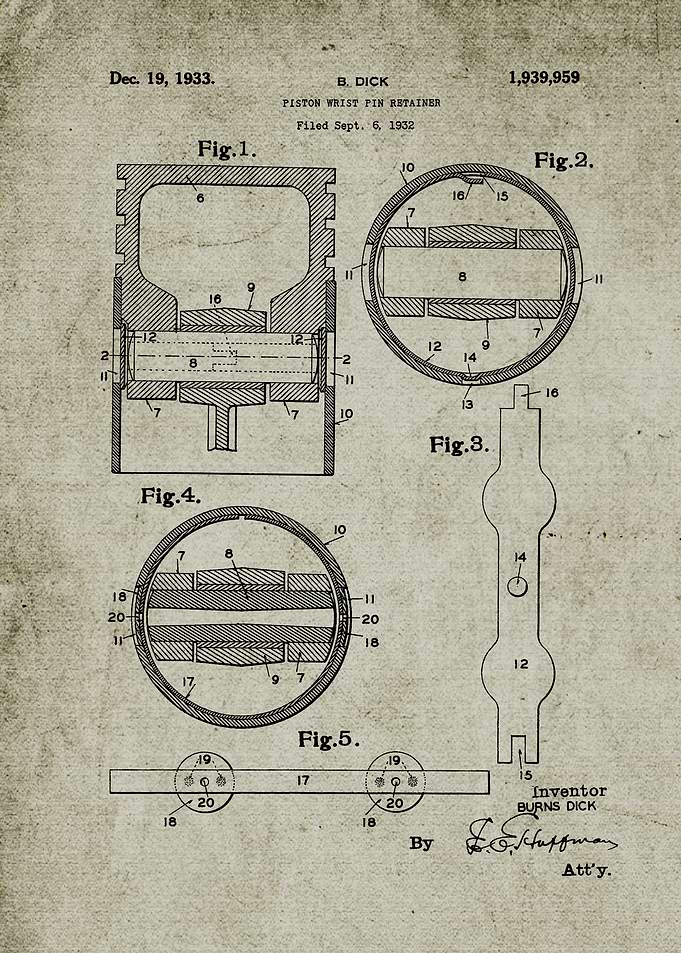 1932 Piston Wrist Pin