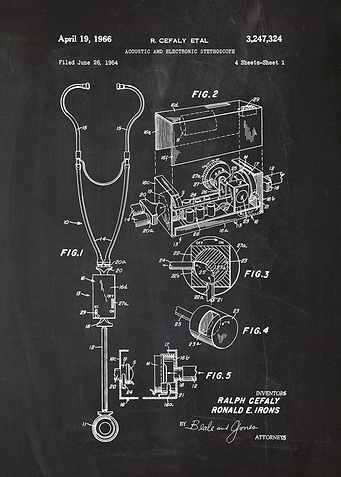 1964 Acoustic Stethoscope