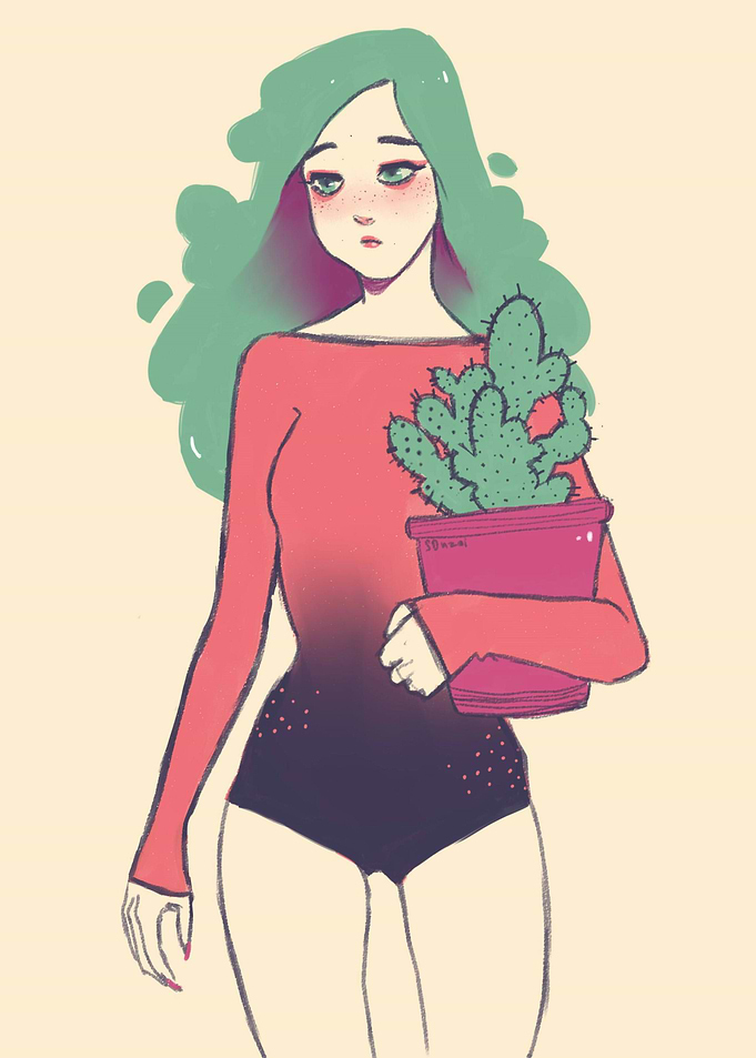 Cactus girl