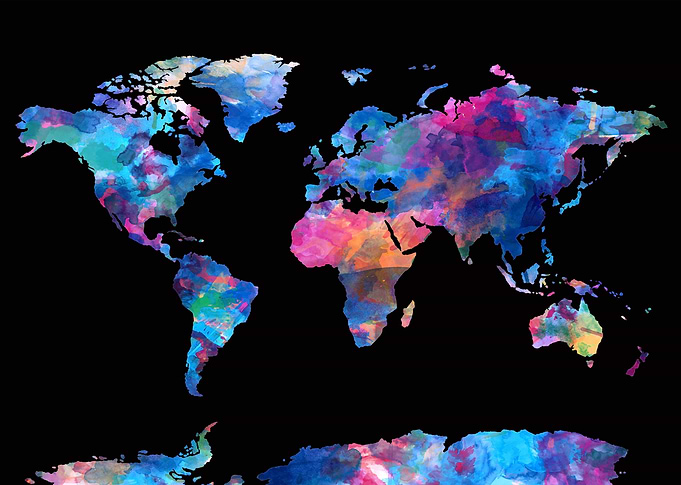 world map