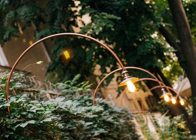 Lamps during night