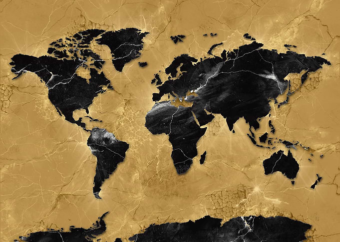 world map gold 2