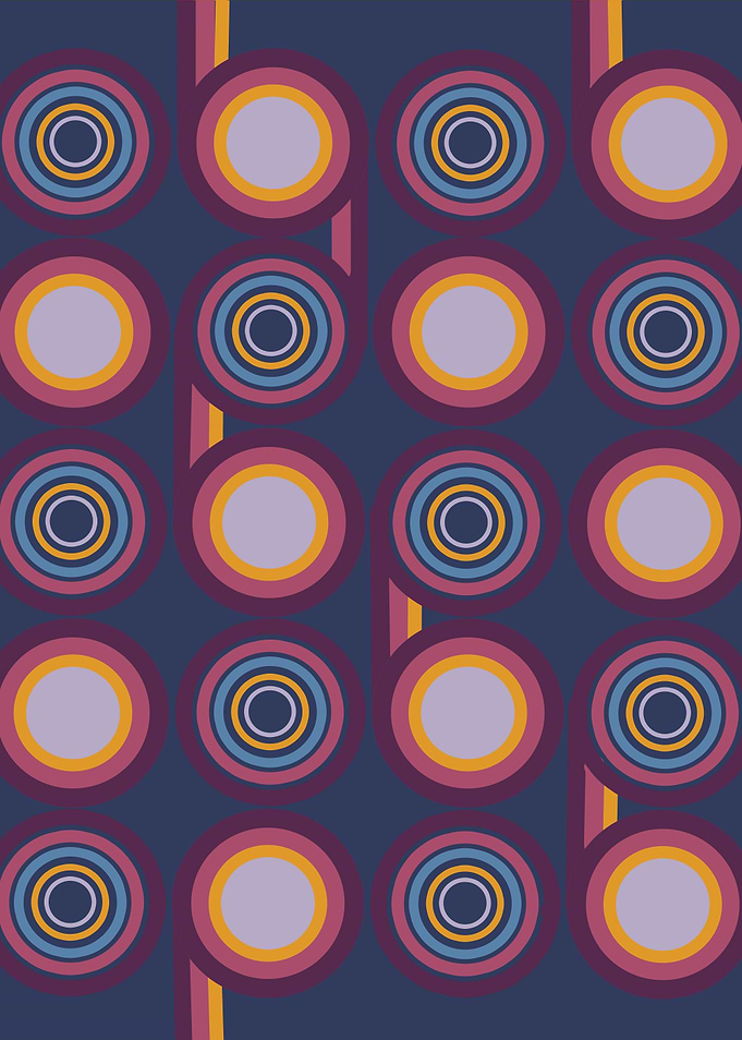 retro pattern circles 3