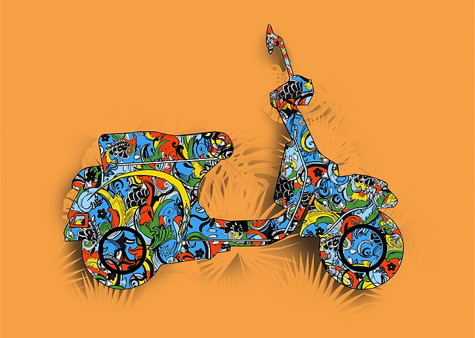 retro scooter