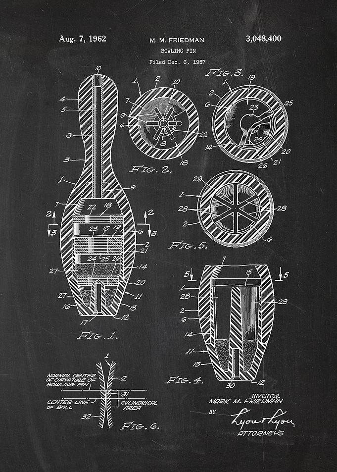 1957 Bowling Pin
