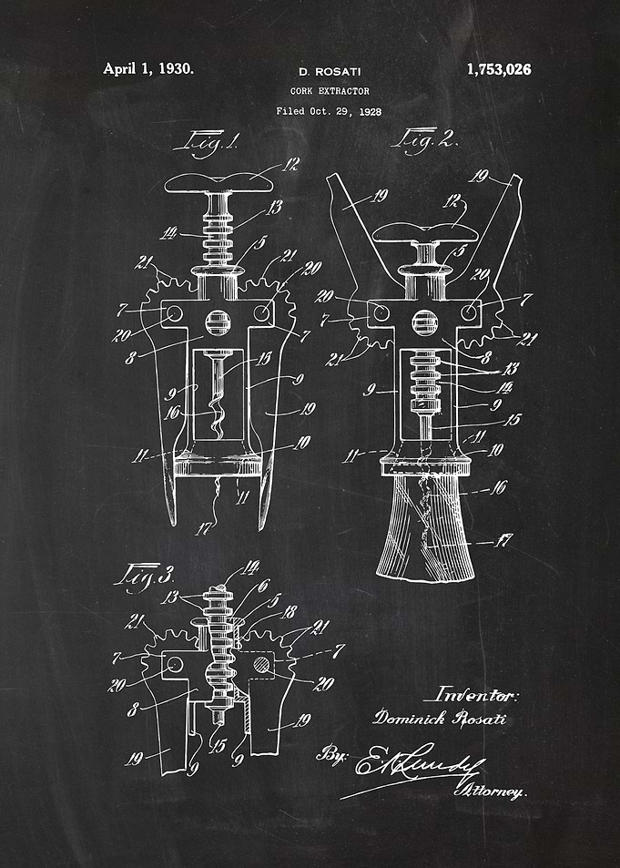 1928 Cork Extractor