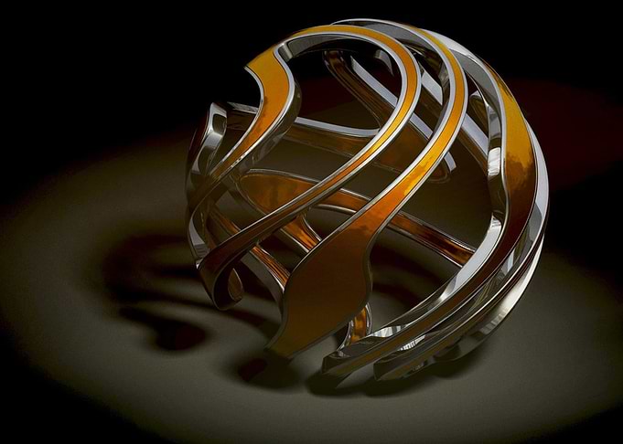 Hollow ball in 3D