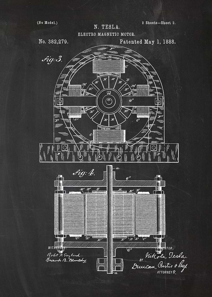 Tesla E-Magentic Motor