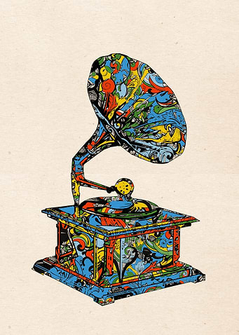 vintage record player