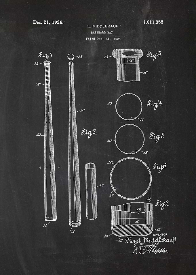 1923 Baseball Bat