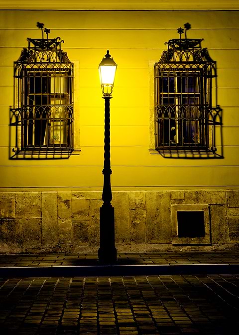 Budapest by lamplight