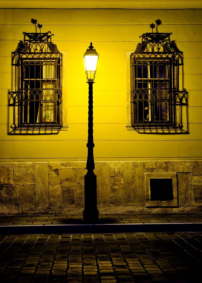 Budapest by lamplight