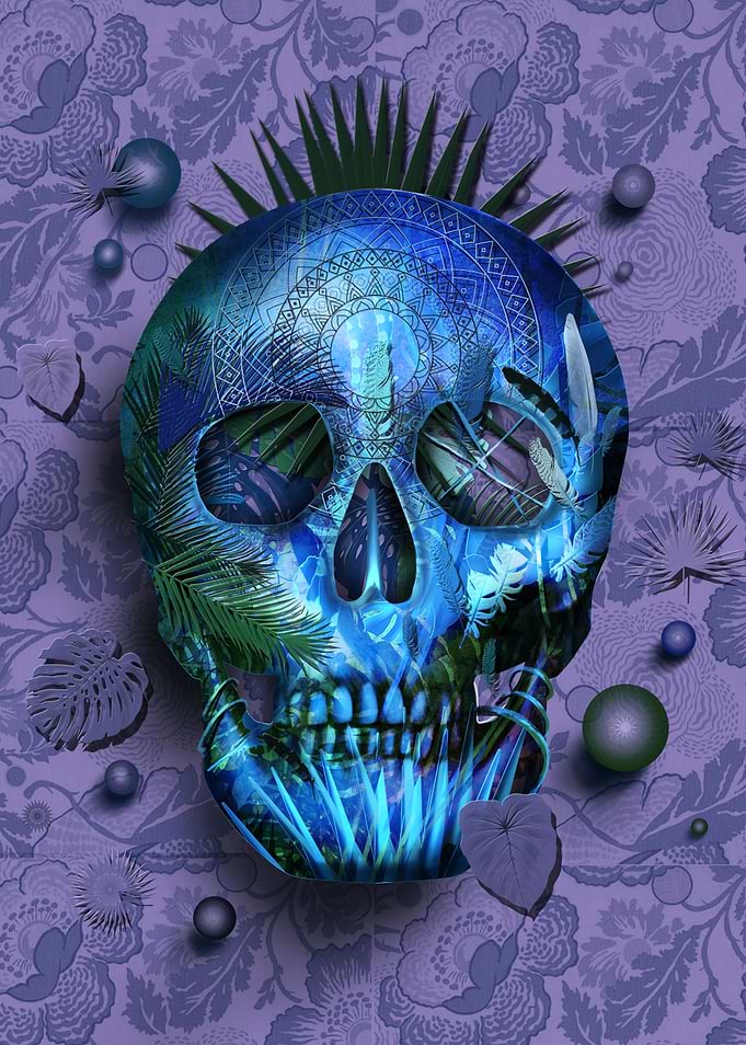 skull purple