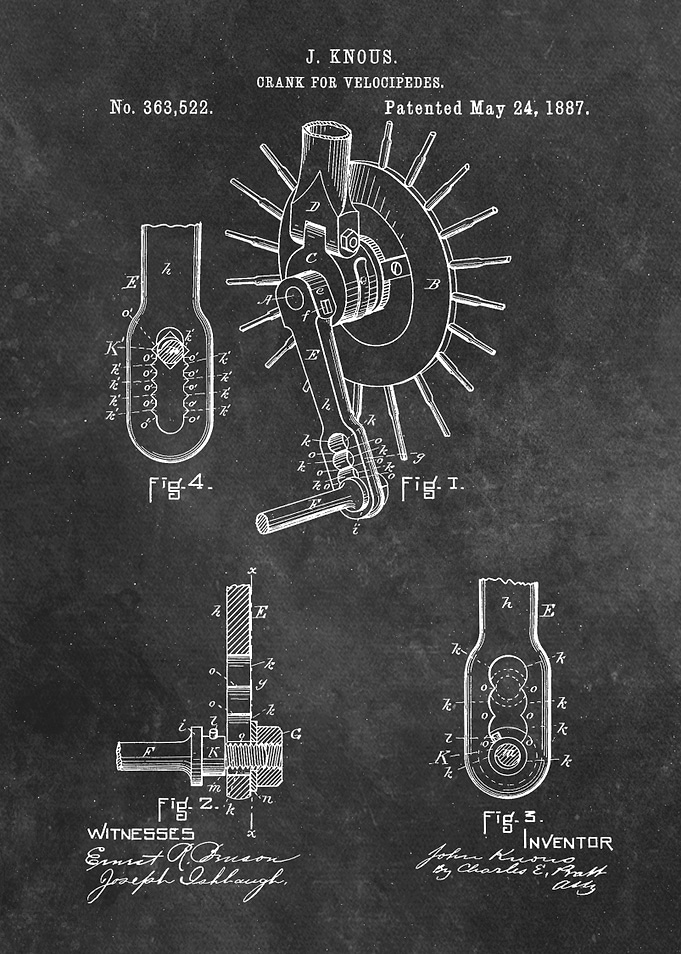 Knous 1887 Crank for veloc