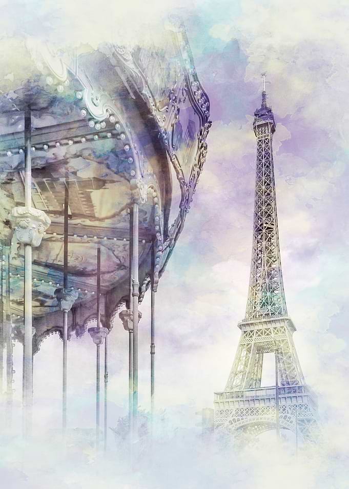 WATERCOLOR Typical Paris