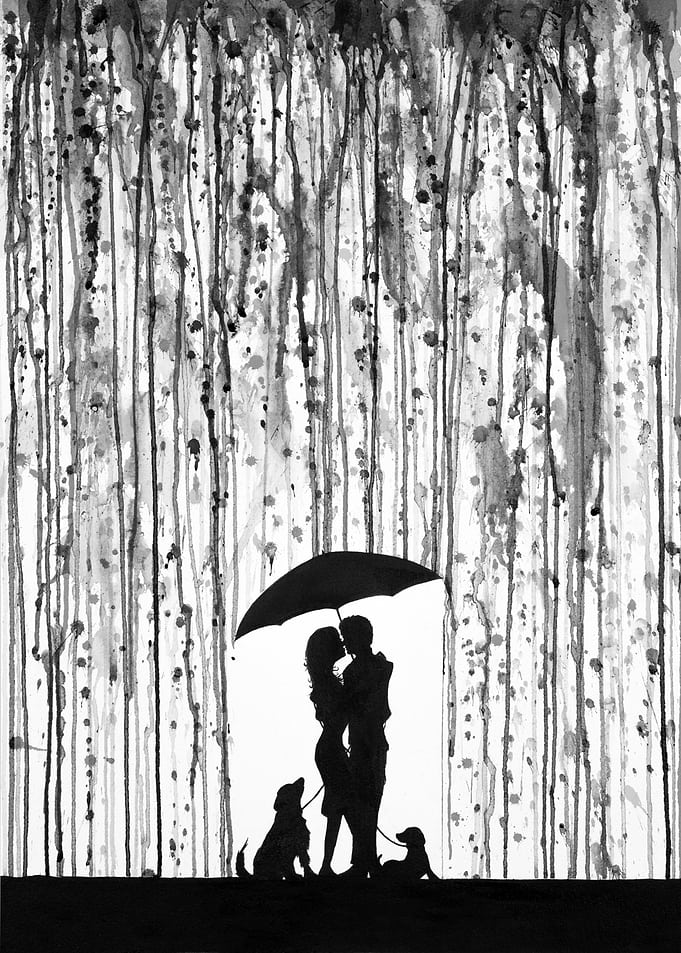 Entwined B&W
