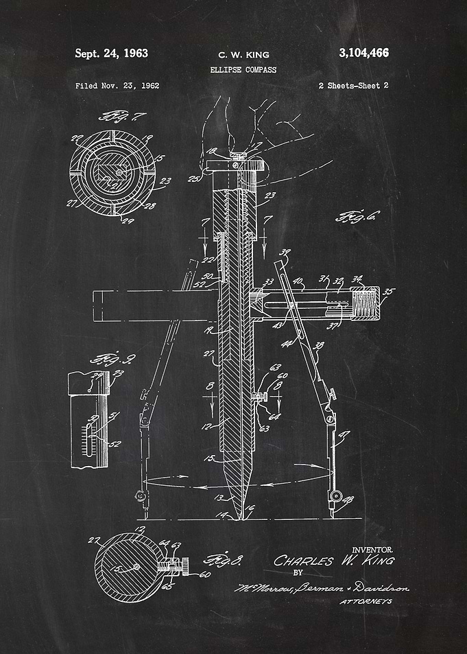 1962 Ellipse Compass