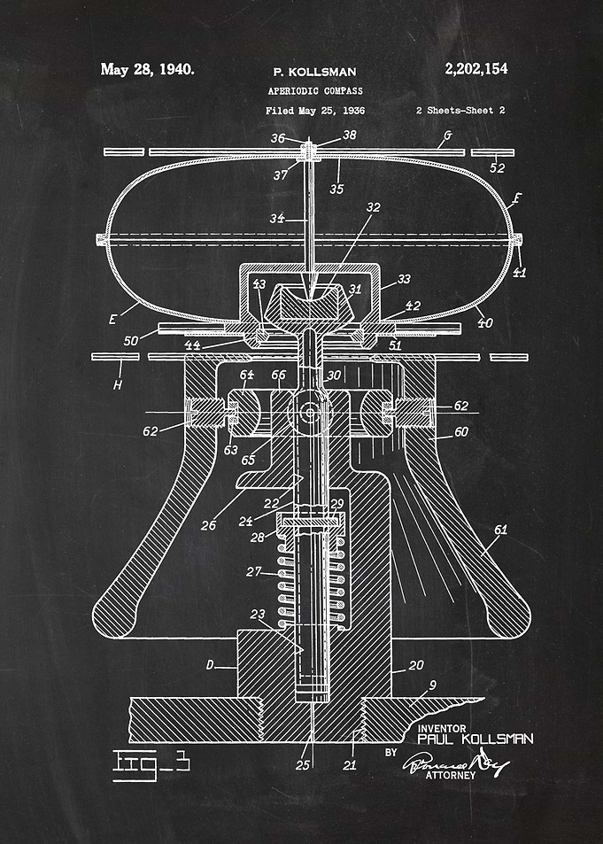 1936 Aperiodic Compass