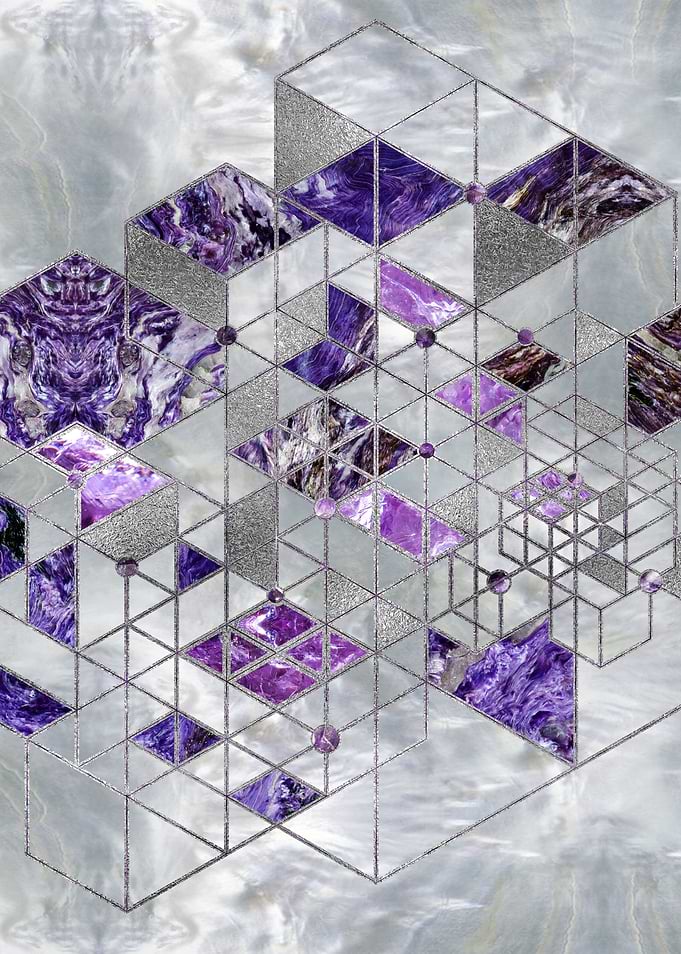 Amethyst Mother of pearl
