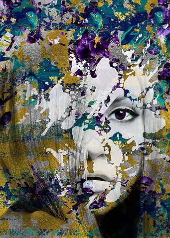 Composition Female face