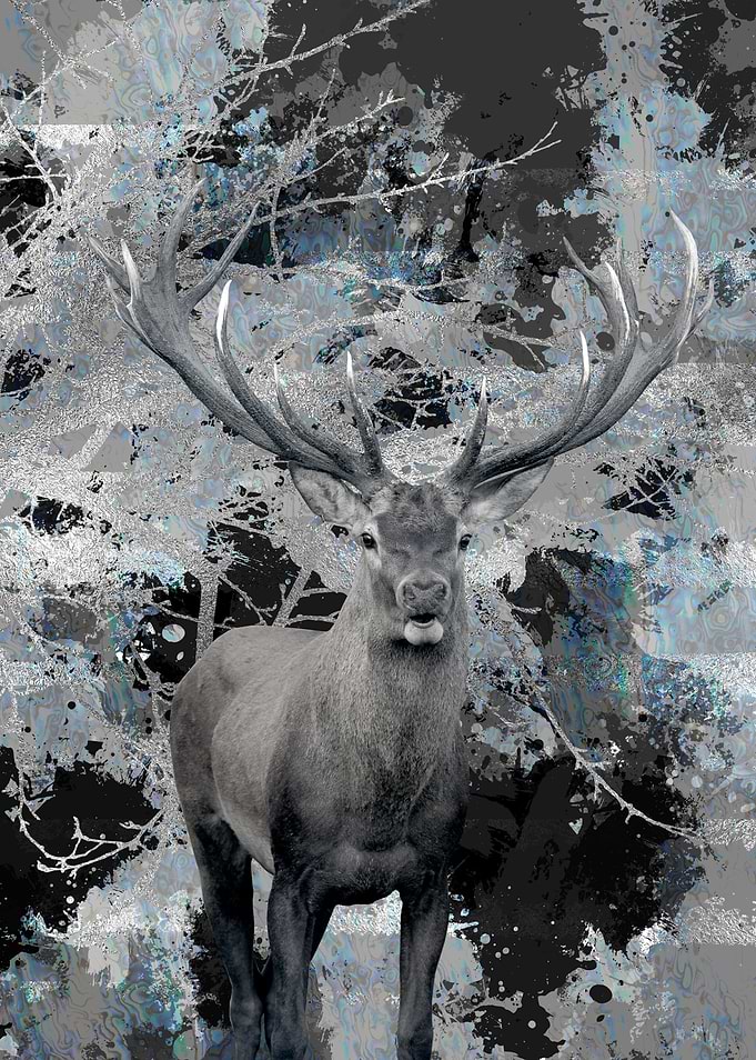 Deer Abstract composition
