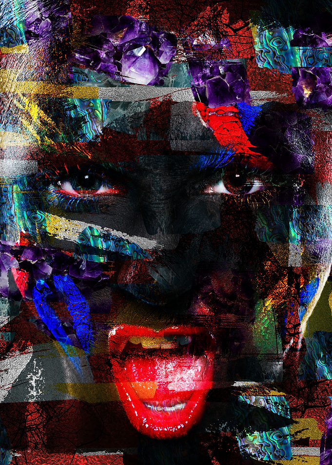 Composition Female face