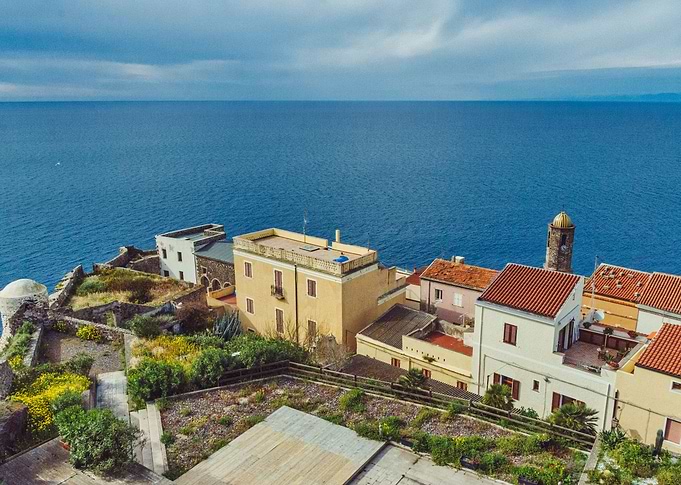 Blue sea from Castelsardo