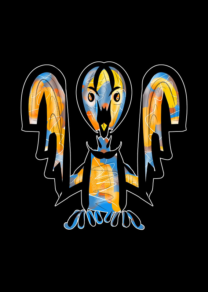 Tribal Bird Design