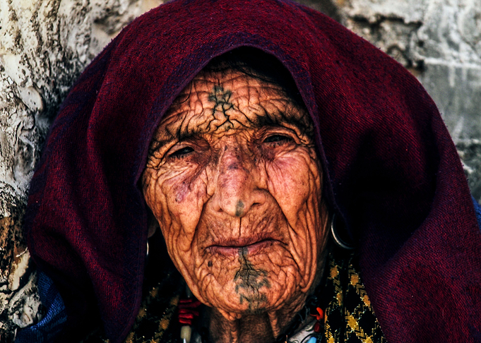 old tatoo face
