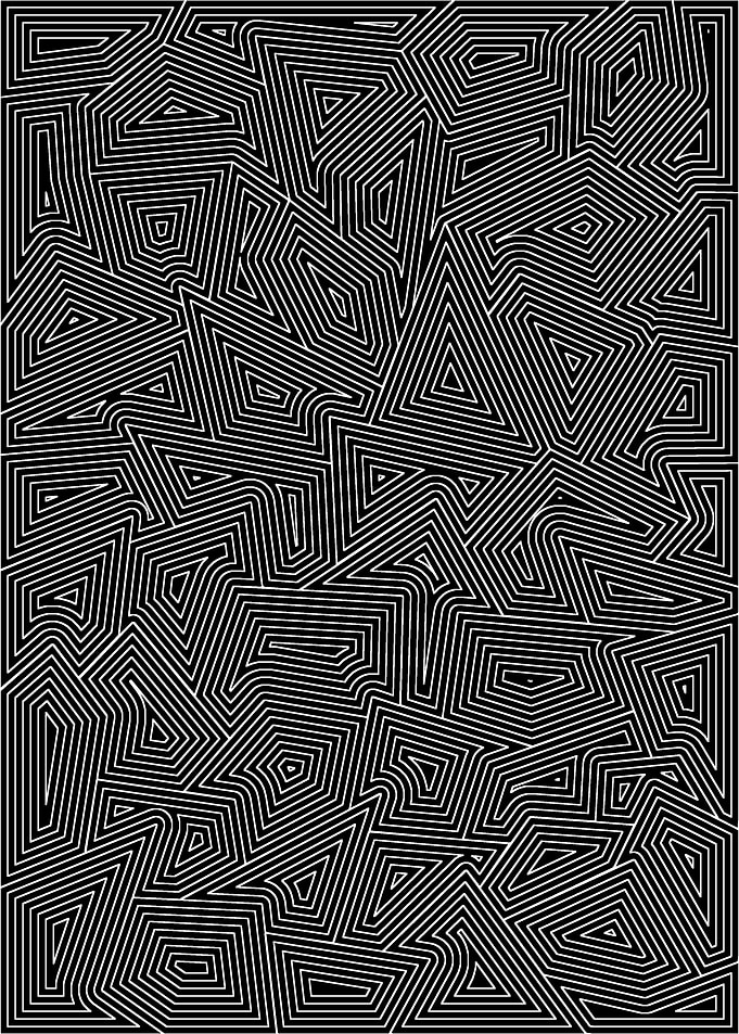 White on Black Line