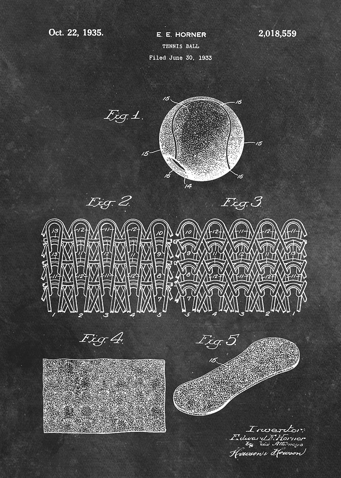 patent Horner Tennis ball